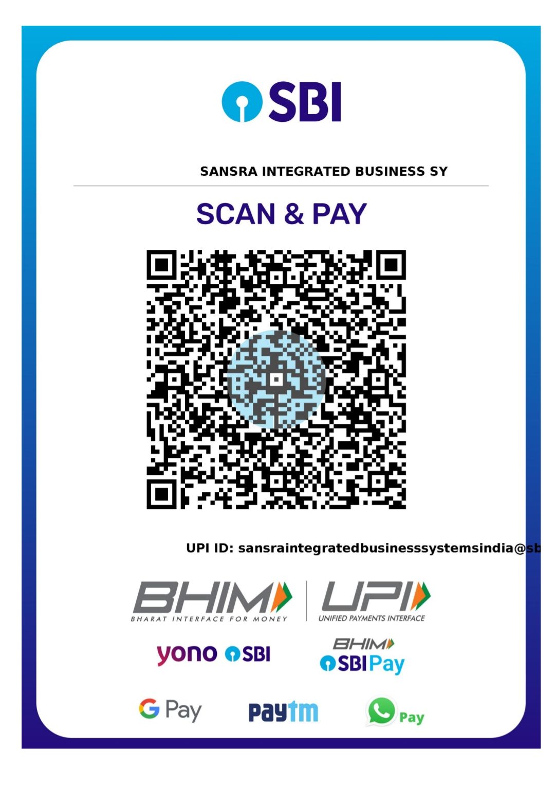 UPI Payment QR Code